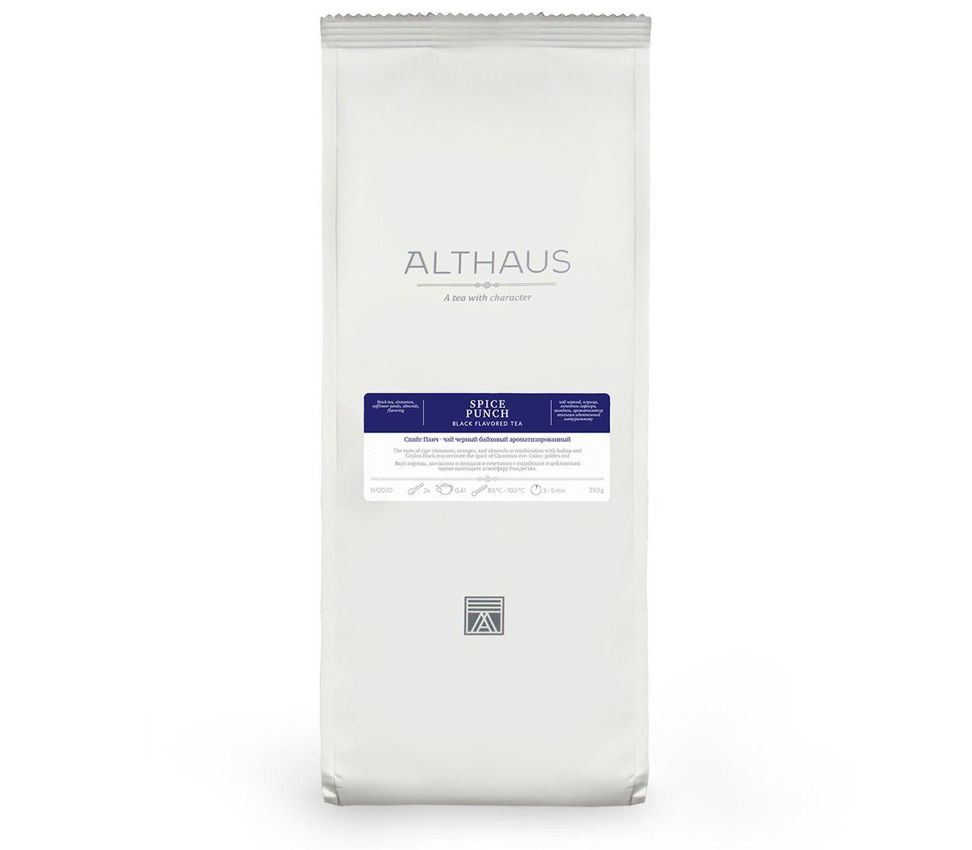 Чай Althaus Spice Punch листовой черный 250 гр., пакет