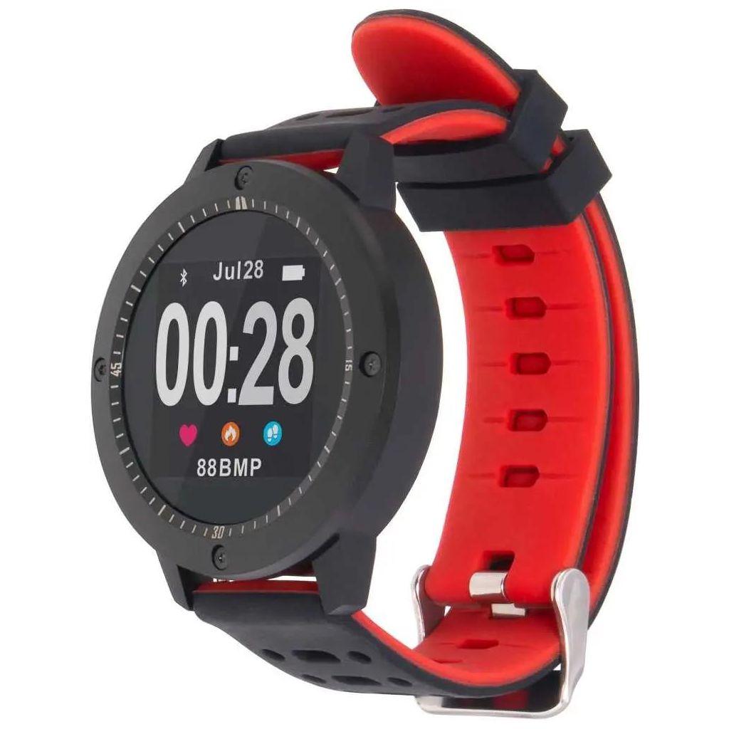 Смарт-часы Rekam Bizzaro F710, 1.3", черный/красный/черный