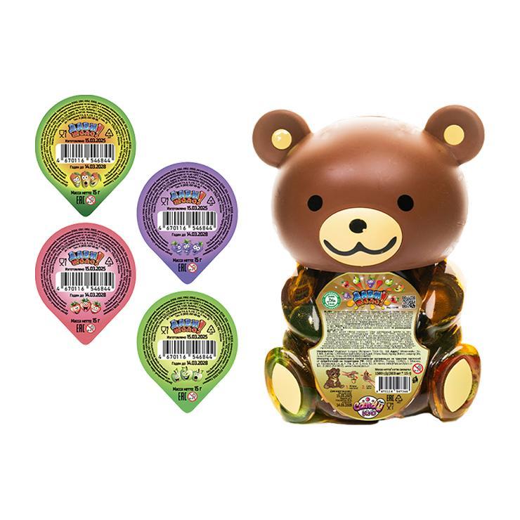 Десерт желейный Fun Candy Lab Дави желе! Мишка 15 гр., пластиковая упаковка