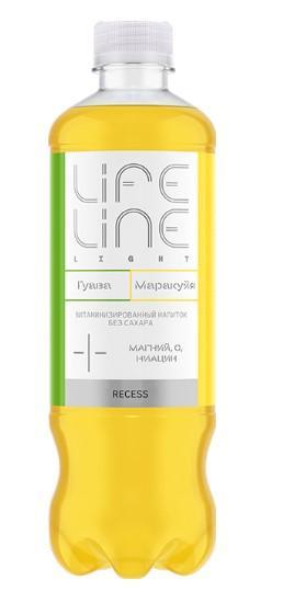 Напиток витаминизированный Lifeline Recess Light гуава маракуйя Россия 500 мл., ПЭТ