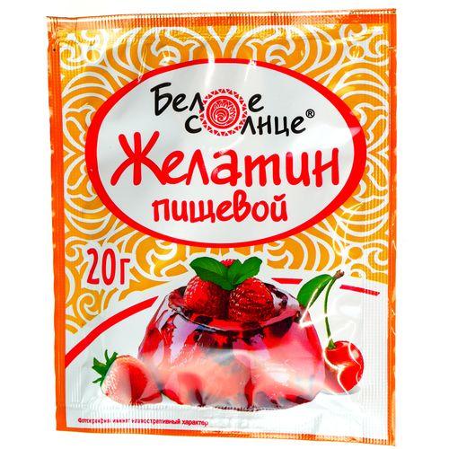Желатин Белое Солнце пищевой 20 гр., саше