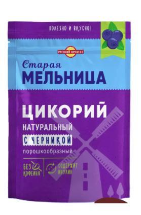 Цикорий Старая мельница натуральный с черникой порошкообразный 85 гр., дой-пак