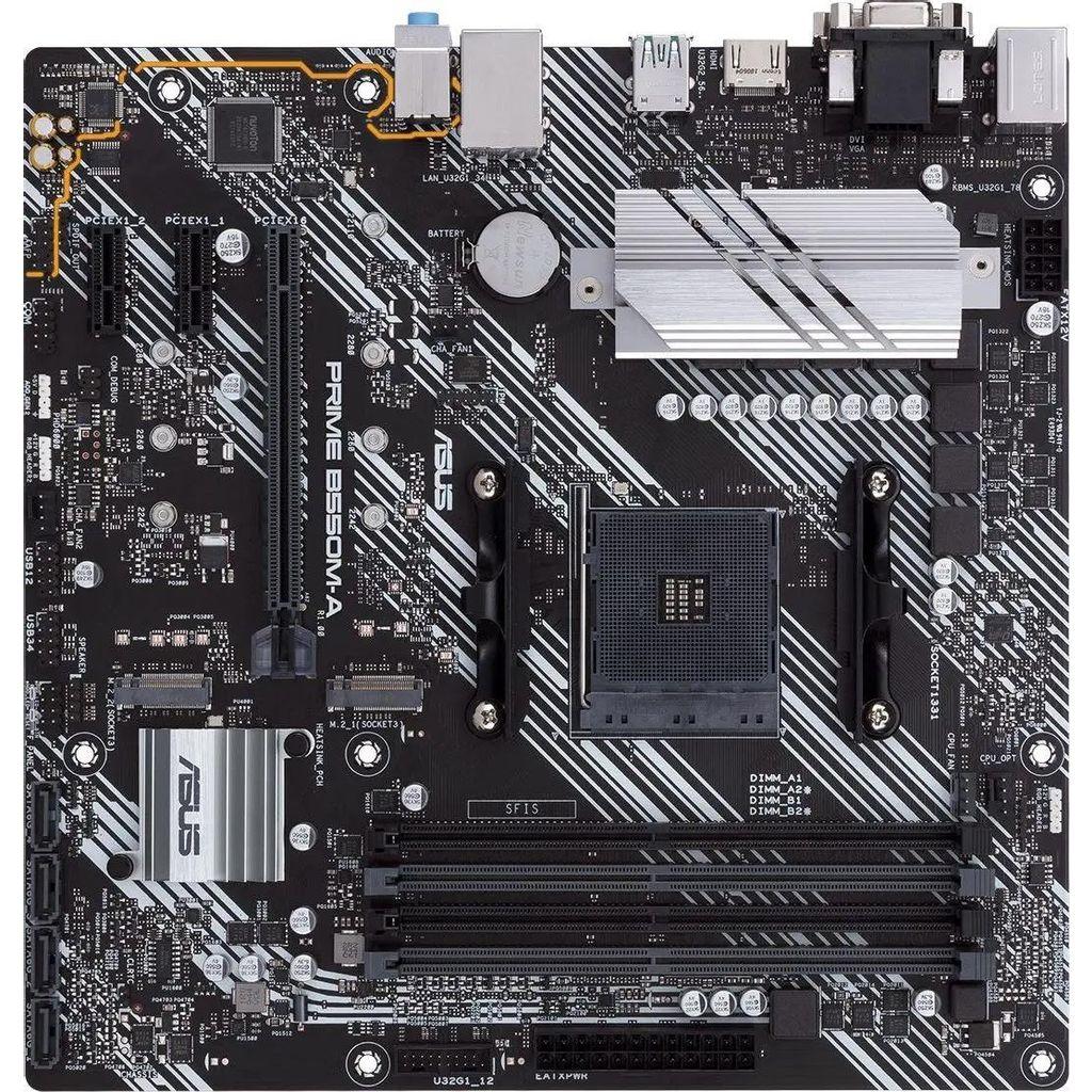 Материнская плата Asus PRIME B550M-A/CSM, Socket AM4, AMD B550, mATX, Ret