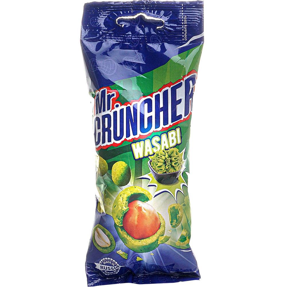 Арахис Mr.Cruncher васаби в хрустящей корочке 60 гр., флоу-пак