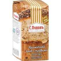 Хлебная смесь С.Пудовъ Ароматный хлеб с травами 500 гр., бумага