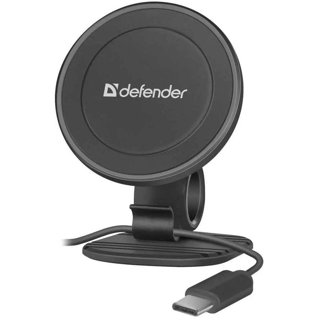 Держатель Defender CH-115+ 360 для смартфонов, магнитный, черный [29115]