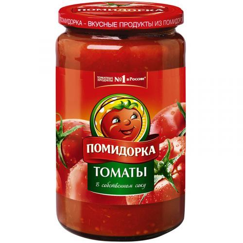 Консервы овощные Помидорка Томаты в собственном соку
