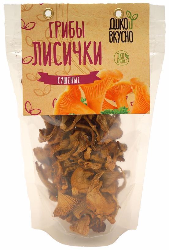 Лисички сушеные Дико Вкусно целые 30 гр., дой-пак
