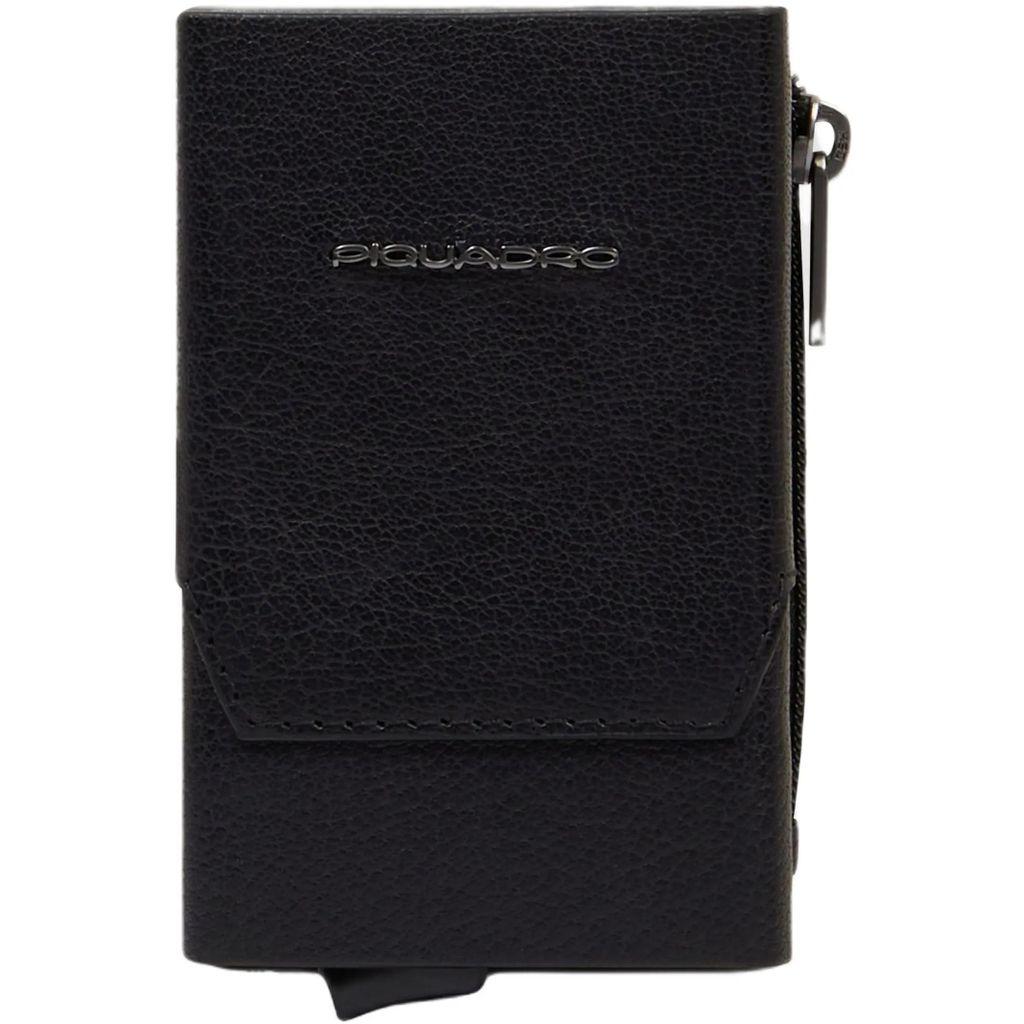 Чехол для кредитных карт PIQUADRO Solm PP5585S141R/N, кожа натуральная, черный