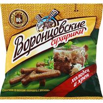Сухарики Воронцовские холодец и хрен 80 гр., флоу-пак