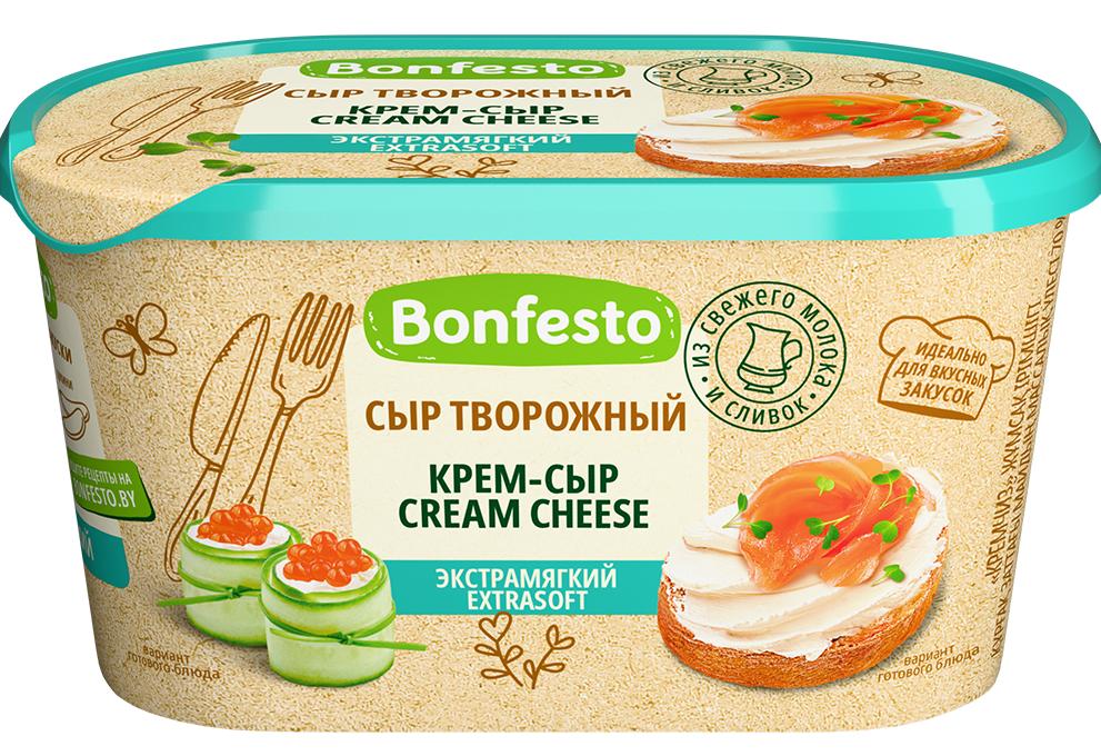 Сыр Bonfesto творожный Кремчиз Экстрамягкий 70% 400 гр., ПЭТ