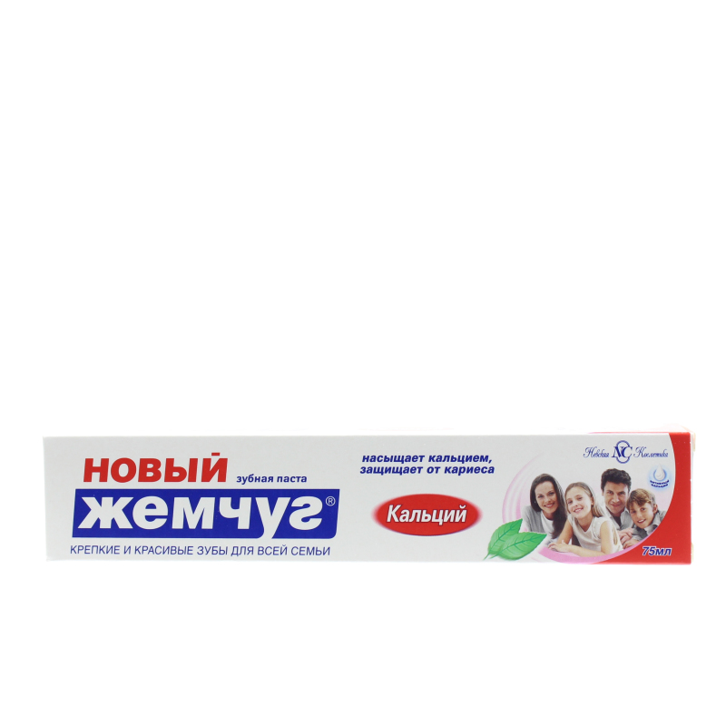 Зубная паста Новый Жемчуг Кальций 75 мл., туба
