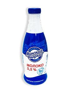Молоко 3,2% ультрапастеризованное Минская марка, 900 мл., ПЭТ
