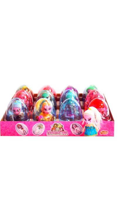 Яйцо Monster High с карамелью и игрушкой girl, 6 гр., ПЭТ