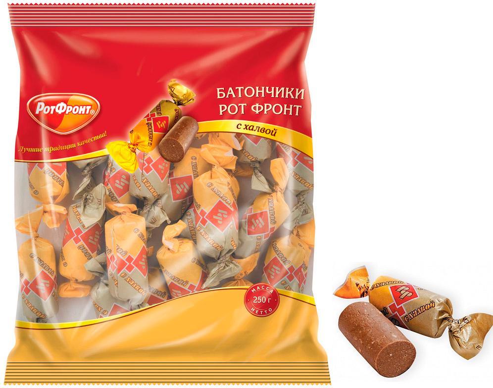 Батончики Рот Фронт с халвой