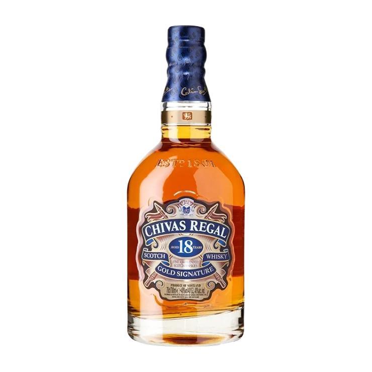 Крепкий спиртной напиток виски Chivas Regal купажированный 18-летней выдержки 40% Шотландия 750 мл., стекло
