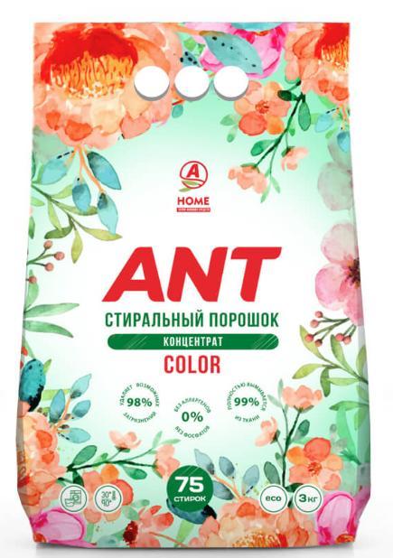 Порошок стиральный ANT Color 3 кг., флоу-пак