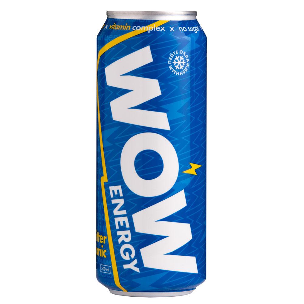 Напиток энергетический WOW Биттер Тоник 500 мл., ж/б