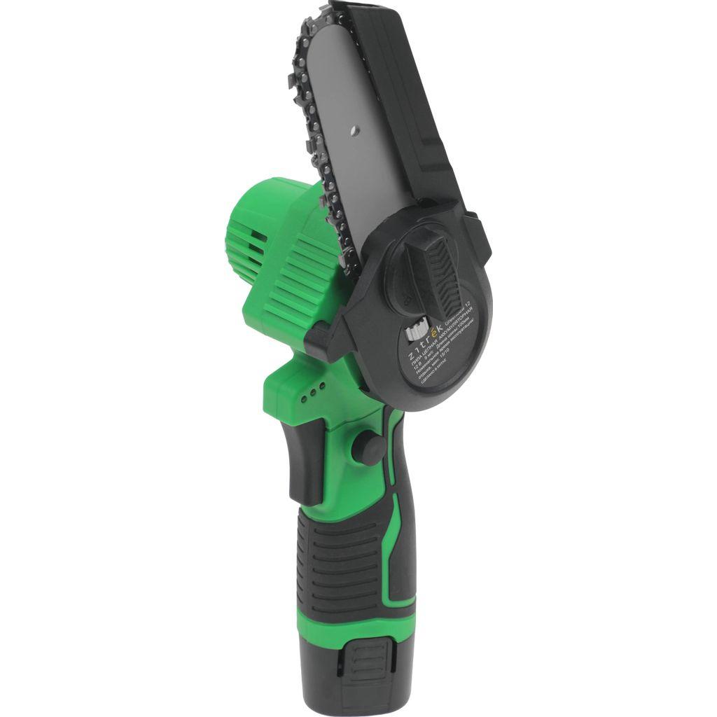 Цепная пила ZITREK GreenSaw 12, аккумуляторная, 12В, 1.5Ач, с двумя аккумуляторами [082-1859]