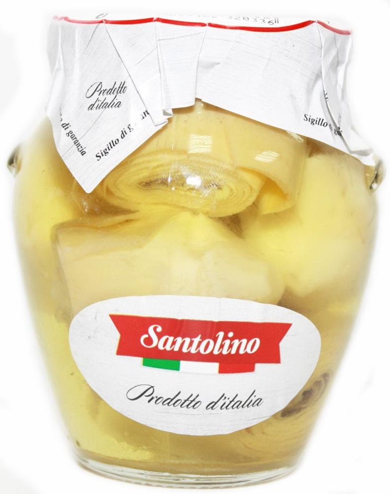 Артишоки Santolino целые в масле 314 мл., стекло