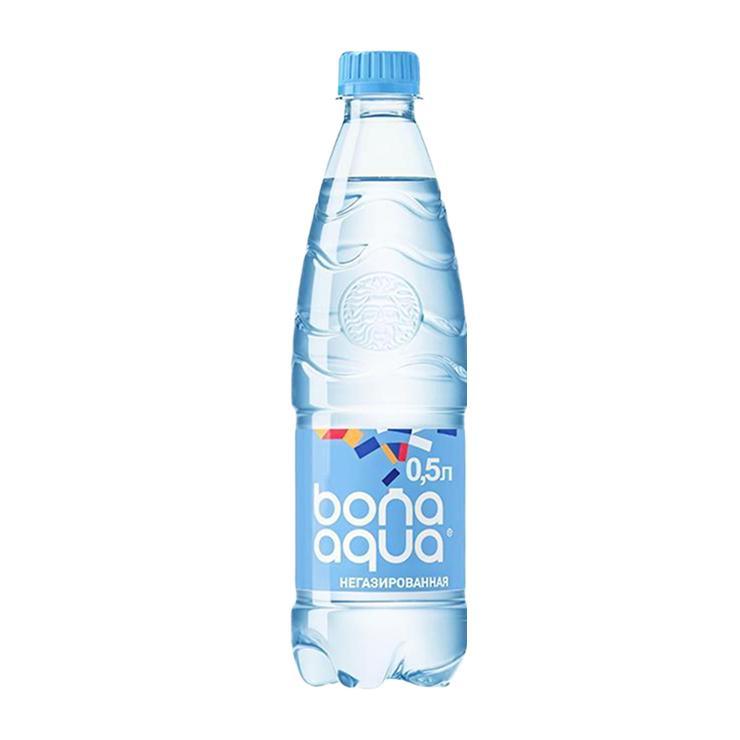 Вода негазированная Bona Aqua Россия 500 мл., ПЭТ