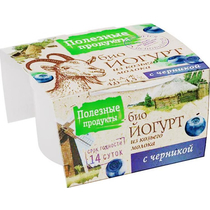 БиоЙогурт Kozilakt из козьего молока м.д.ж. 3,0-4,5%, черника, Сернурский сырзавод, 100 гр, ПЭТ