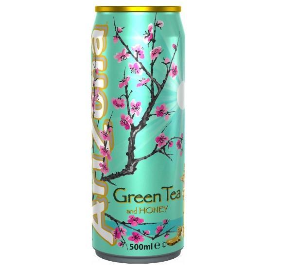 Чай холодный Arizona Green Tea and Honey зеленый с медом 500 мл., ж/б