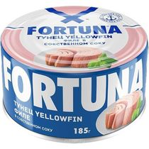 Тунец Fortuna филе в собственном соку 185 гр., ж/б