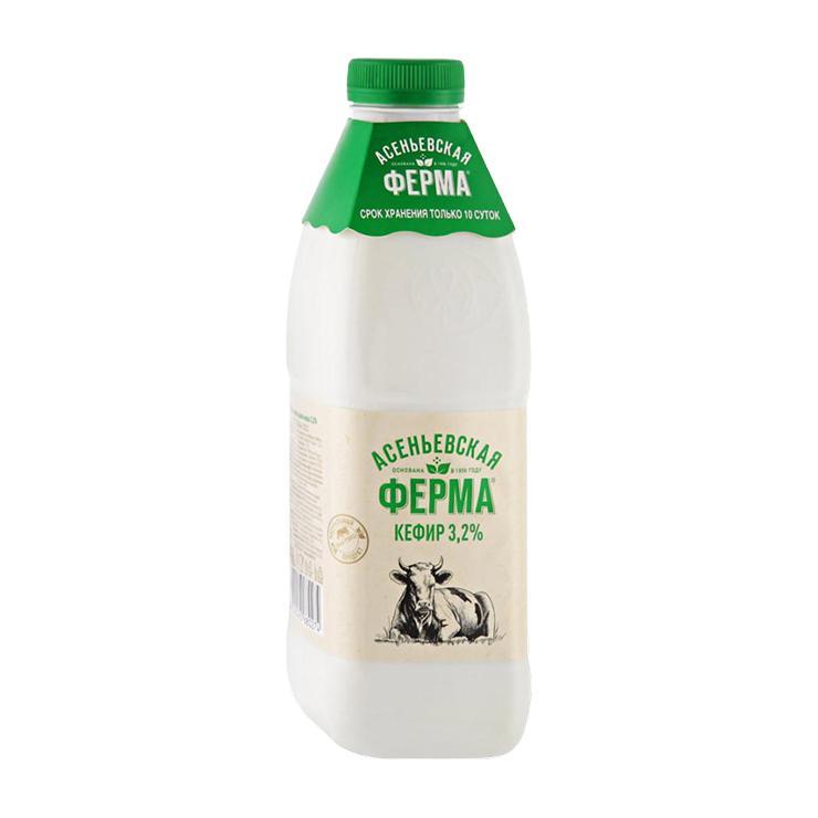 Кефир Асеньевская Ферма 3,2% 900 гр., ПЭТ
