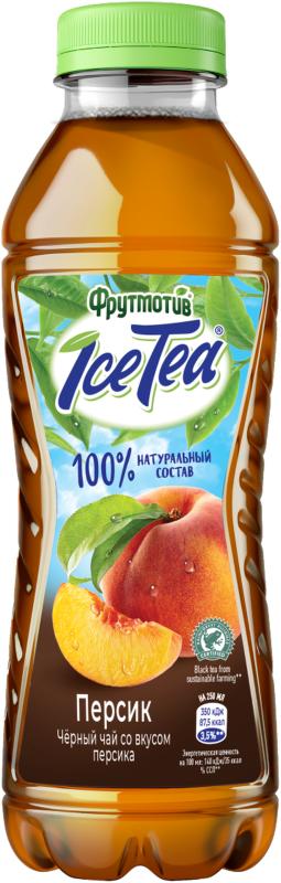Чай холодный Ice Tea Фрутмотив черный персик 500 мл., ПЭТ