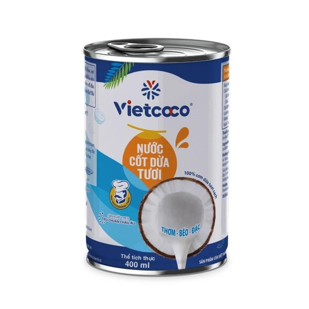 Сливки Vietcoco Кокосовые 20-22% 400 мл., ж/б