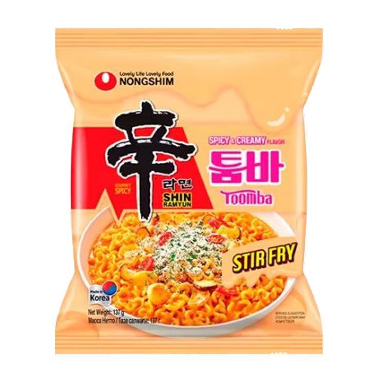 Лапша быстрого приготовления Nongshim Shin Ramyun Toomba с остро сливочным соусом 137 гр., флоу-пак