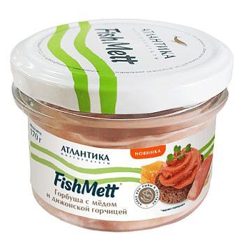 Горбуша FishMett с медом и дижонской горчицей Атлантика 170 гр., стекло