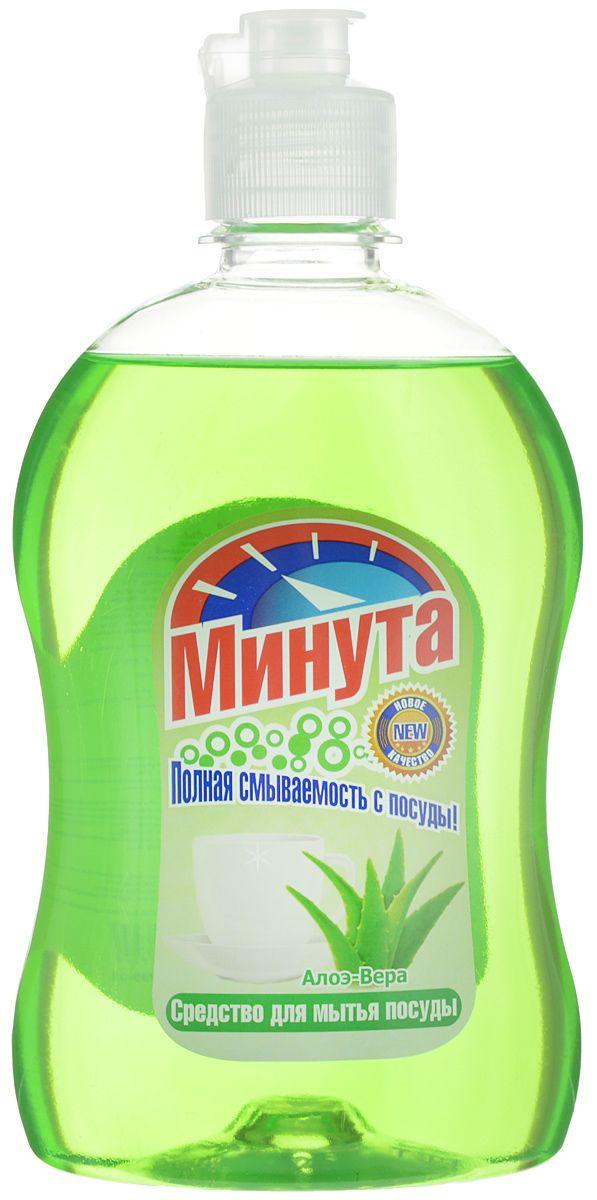 Средство для мытья посуды Минута Алоэ Вера 500 гр., флакон с дозатором