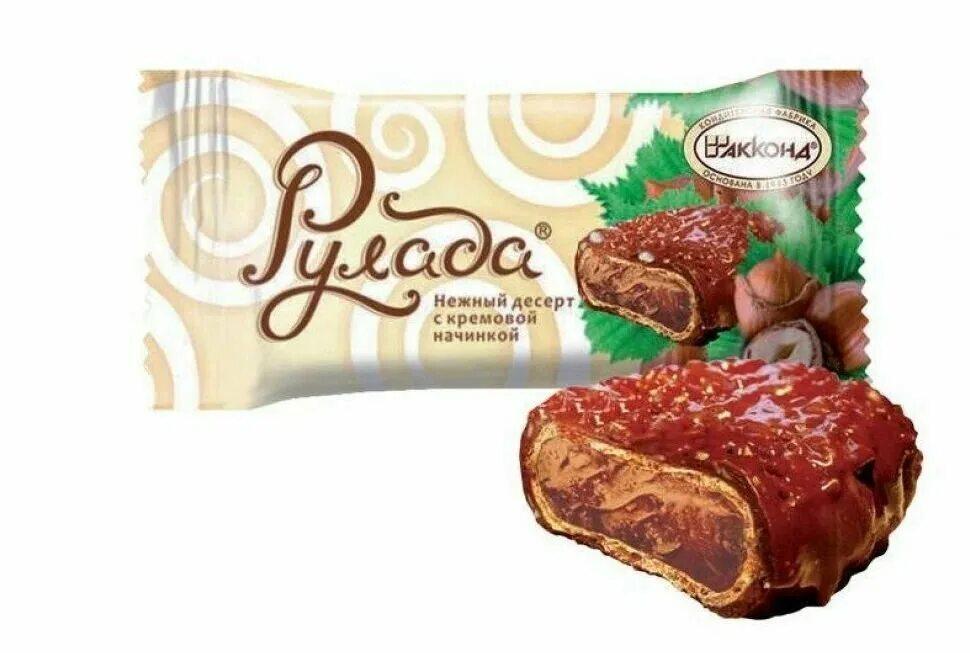 Десерт Акконд Рулада фундук с кремовой начинкой 2 кг., флоу-пак