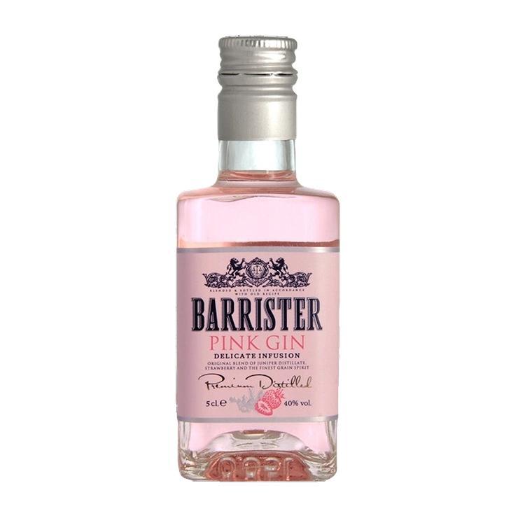 Спиртной напиток джин Barrister pink 40% Россия 50 мл., стекло