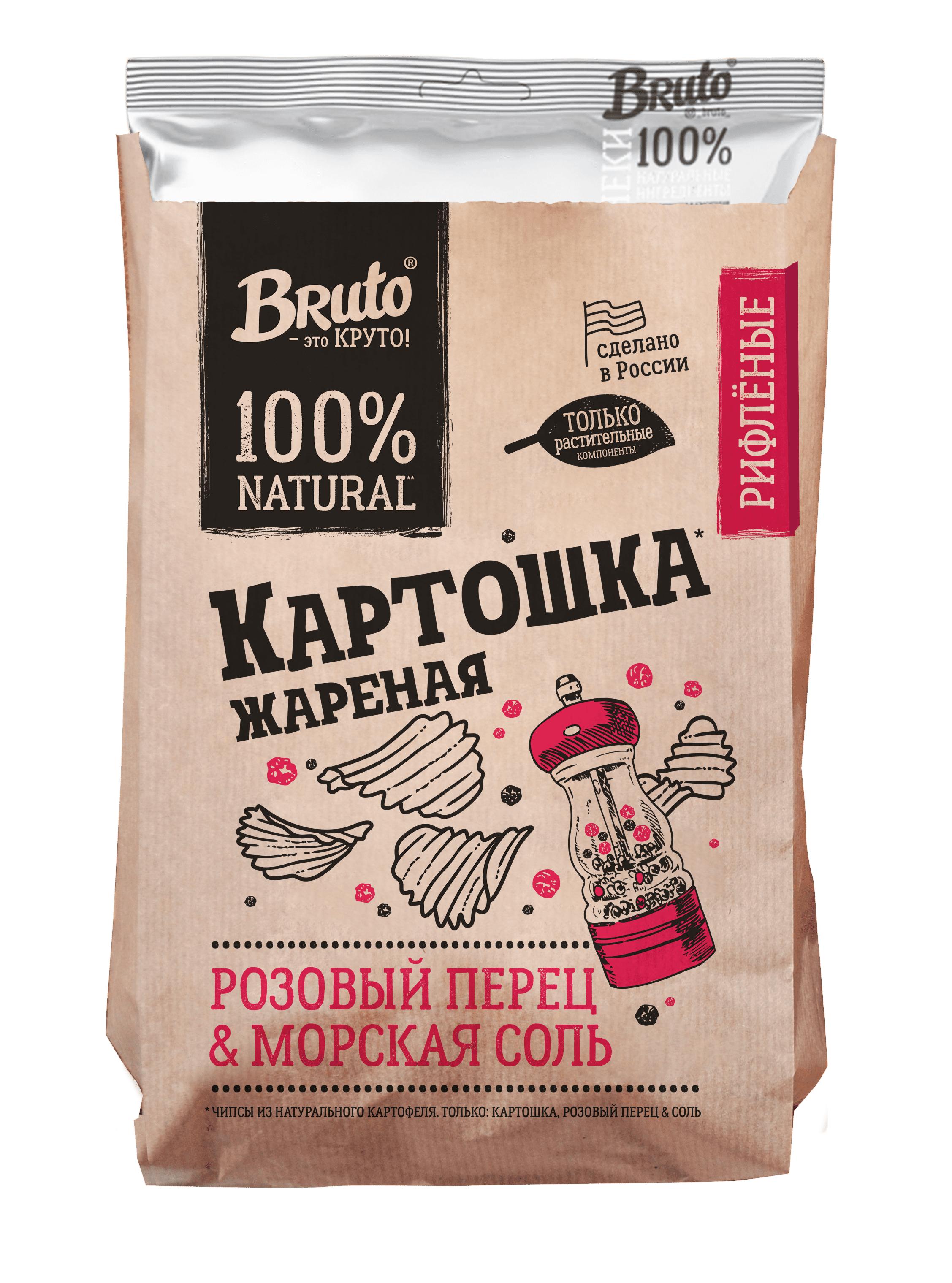 Картошечка Bruto Розовый перец 60 гр., флоу-пак