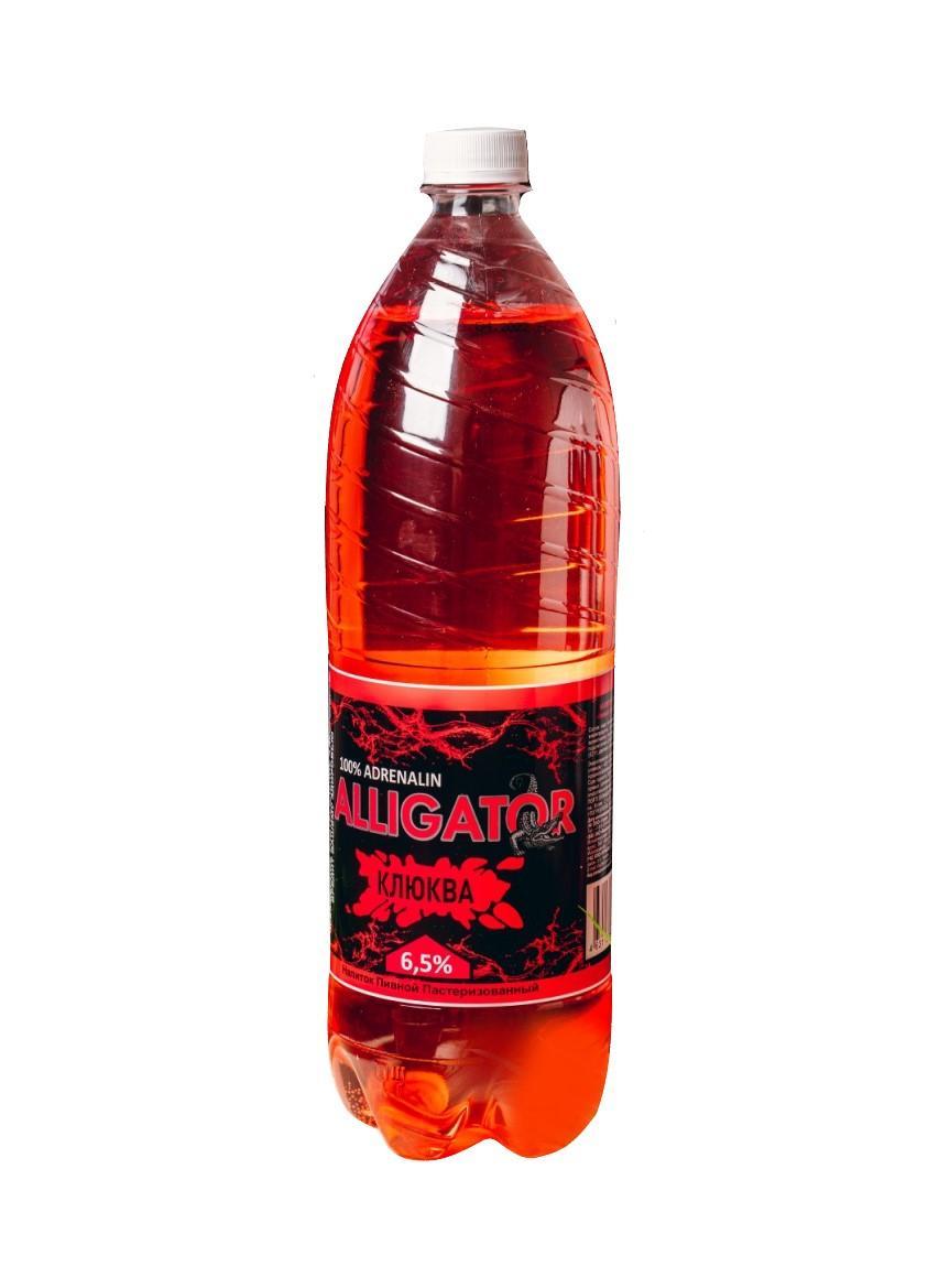 Напиток пивной Alligator клюква 6,5% 1,35 л., ПЭТ