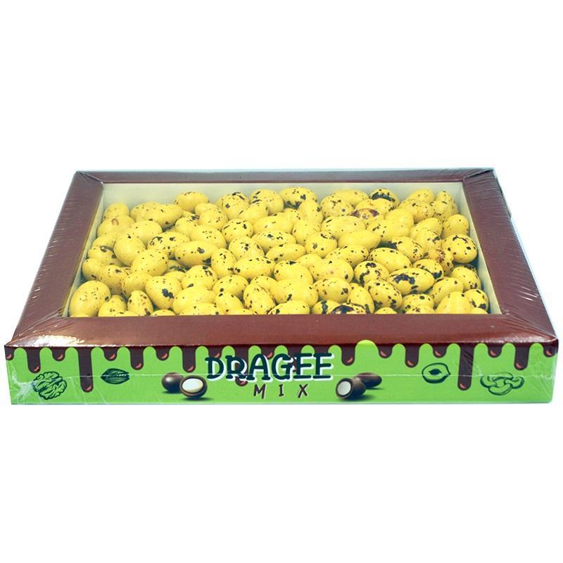 Драже DRAGEE Перепелиные с миндалем Осенние листья 1 кг., картон