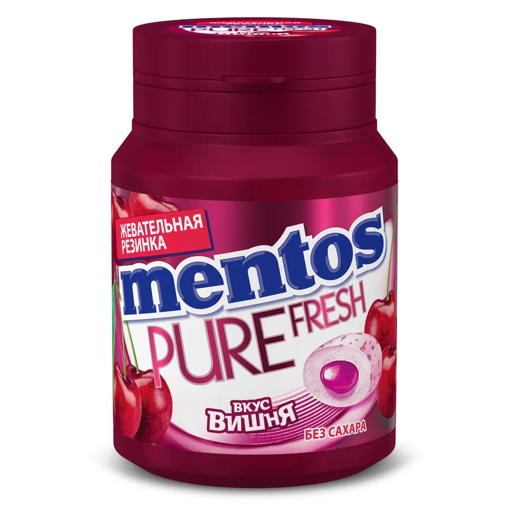 Жевательная резинка Mentos Pure Fresh Вишня 54 гр., пластиковая упаковка