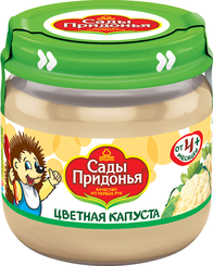Пюре цветная капуста с 4 месяцев Сады Придонья 120 гр., стекло