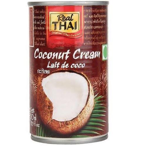 Кокосовые сливки REAL THAI 400 мл., ж/б