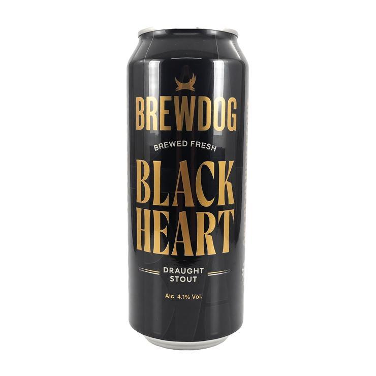 Пиво Brewdog Black Heart темное фильтрованное непастеризованное 4.1% 440 мл., ж/б
