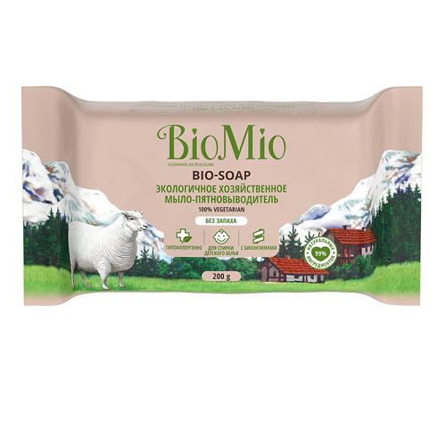 Мыло хозяйственное Bio Mio без запаха 200 гр., флоу-пак