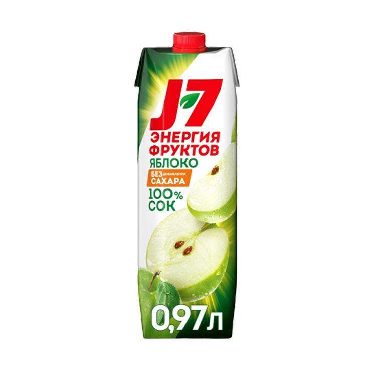 Сок J7 яблоко зеленое 970 мл., тетра-пак