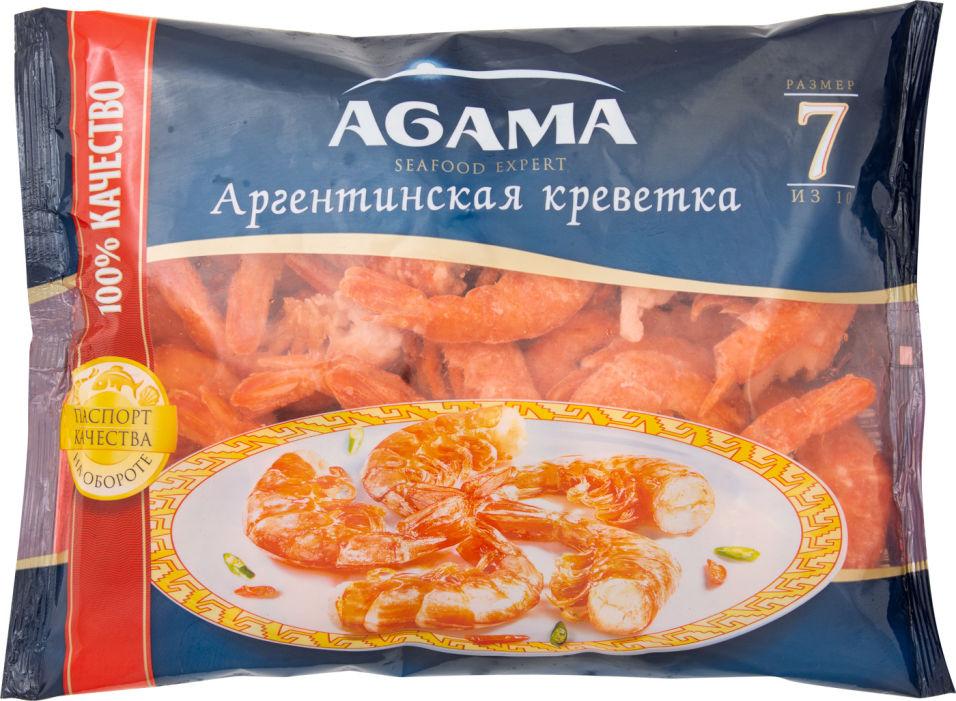 Креветки Agama аргентинские с/м б/г 850 гр., флоу-пак