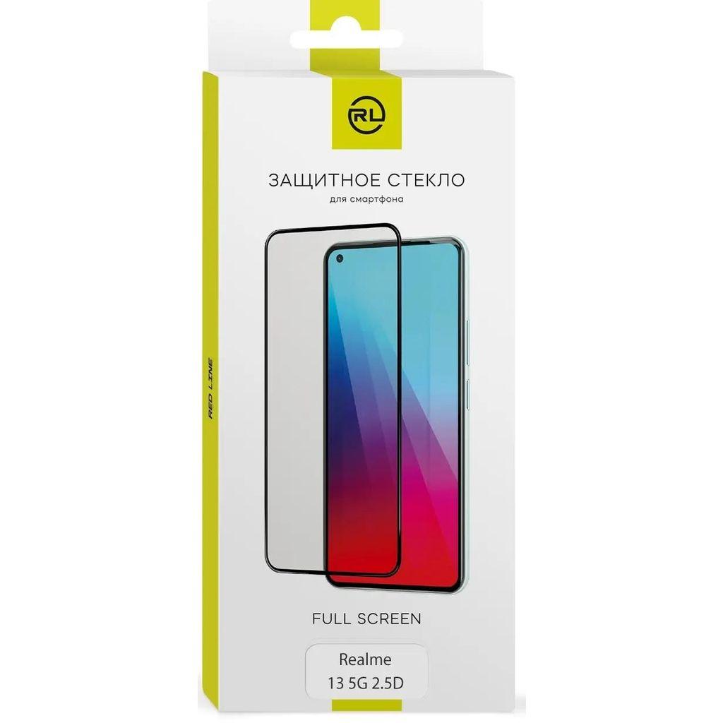 Защитное стекло для экрана Redline для Realme 13 5G 2.5D, 1 шт, черный [ут000040411]
