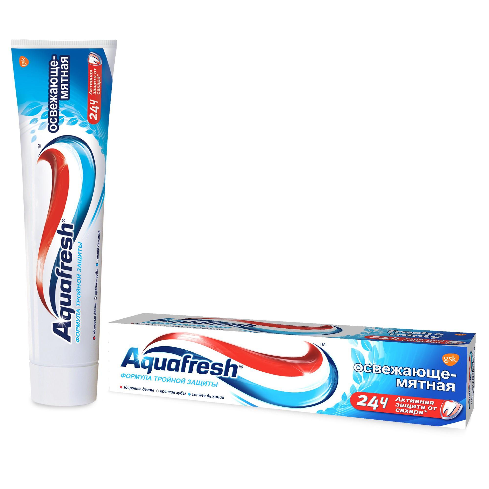 Зубная паста Aquafresh Освежающе-мятная 100 мл., туба