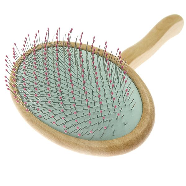 Пуходерка PET BRUSH 10х17см деревянный корпус с каплей, блистер
