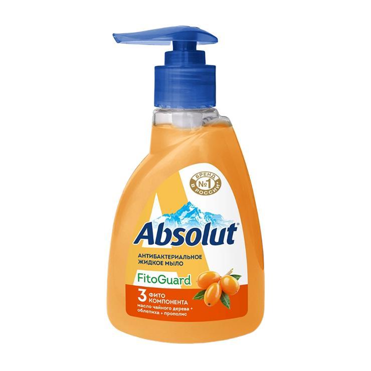 Мыло жидкое Absolut FitoGuard облепиха антибактериальное 250 мл., флакон с дозатором